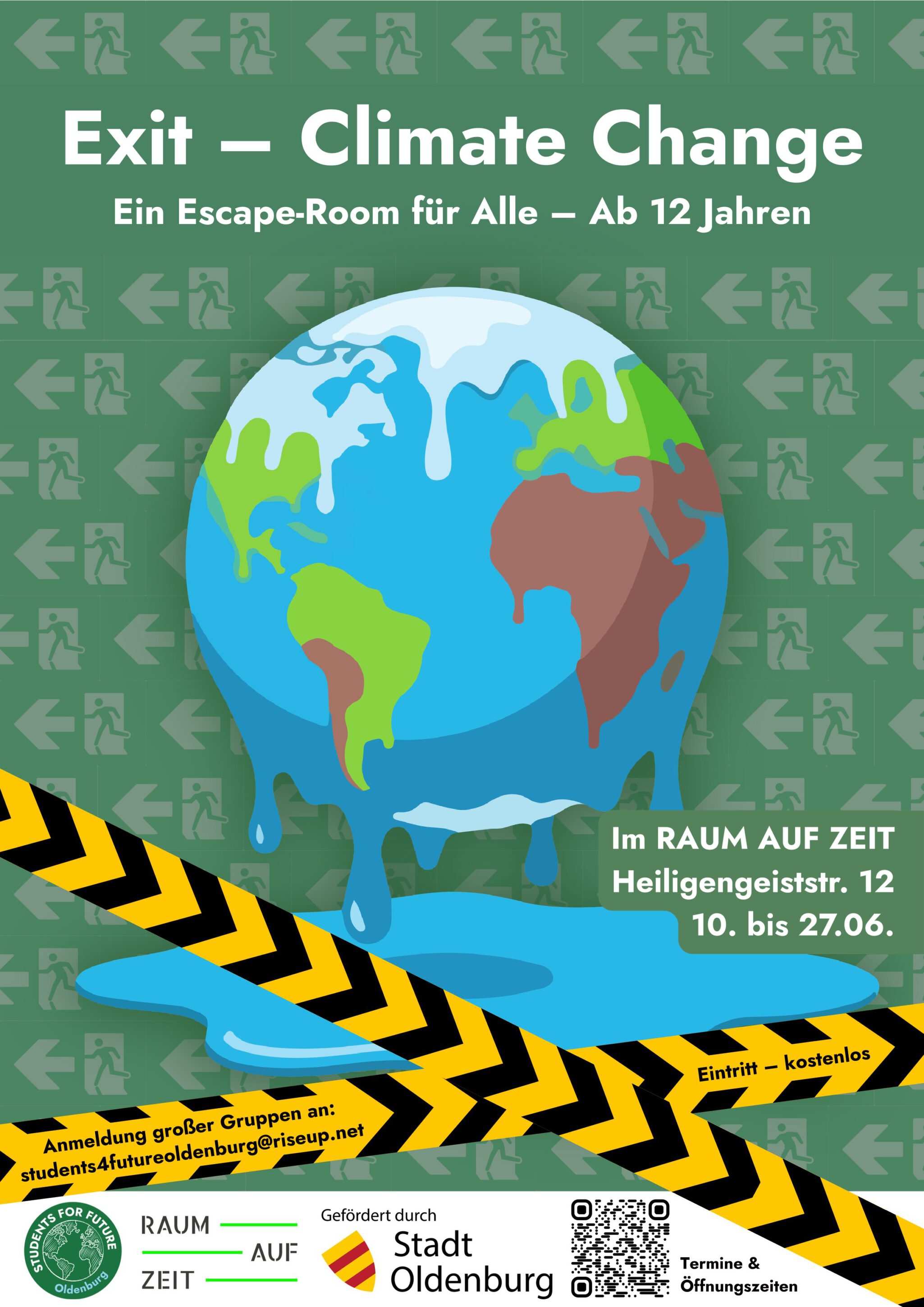Flyer StudentForFuture Oldenburg Escape-Game