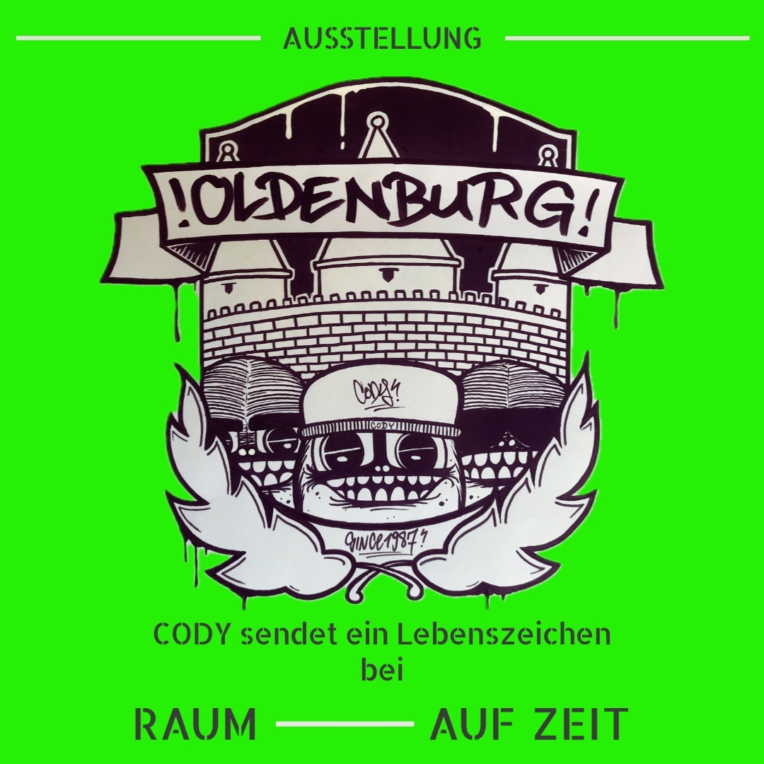 Grafik zu Ausstellung CODY SENDET EIN LEBENSZEICHEN