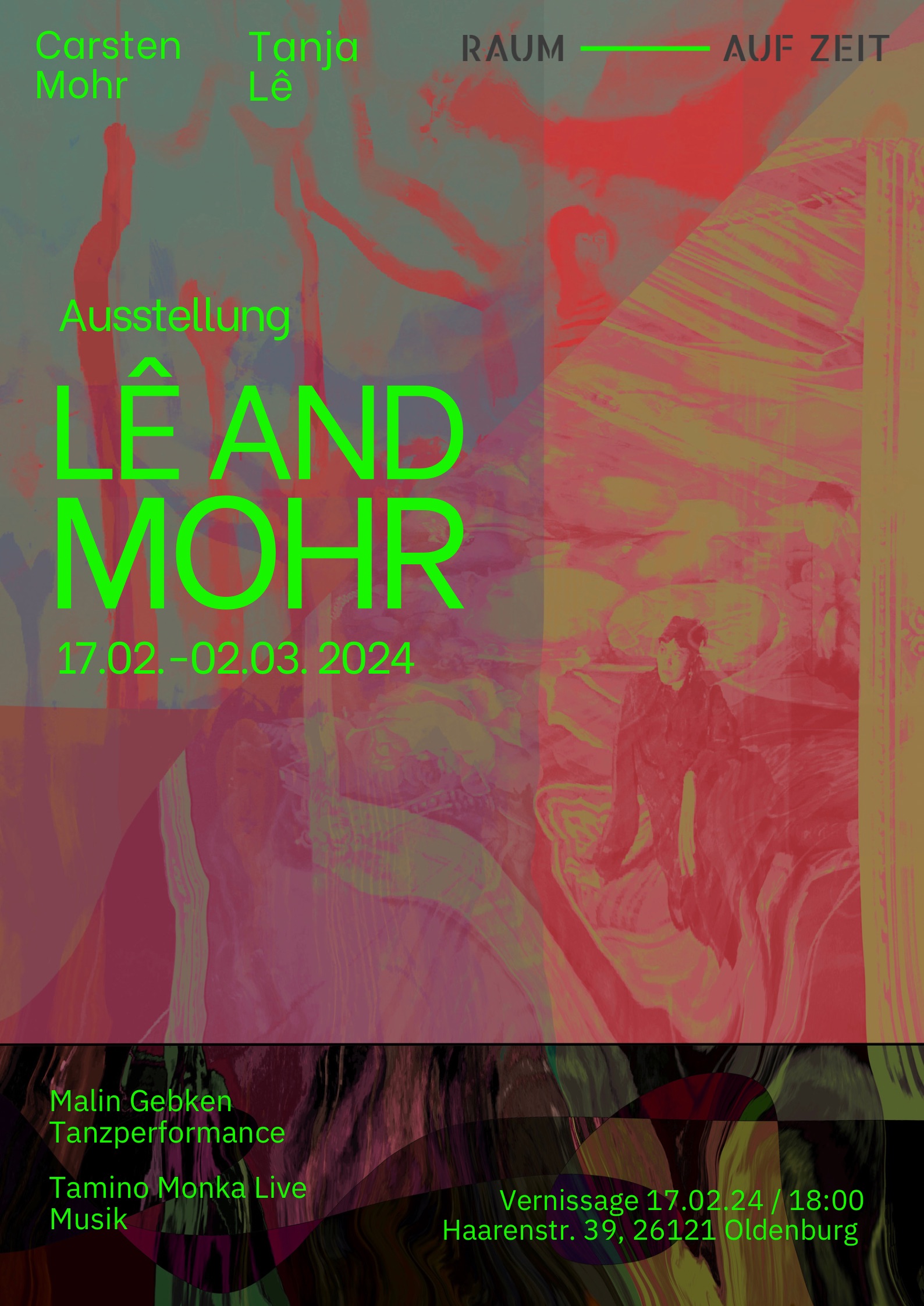 Plakat Ausstellung "Lê and Mohr"