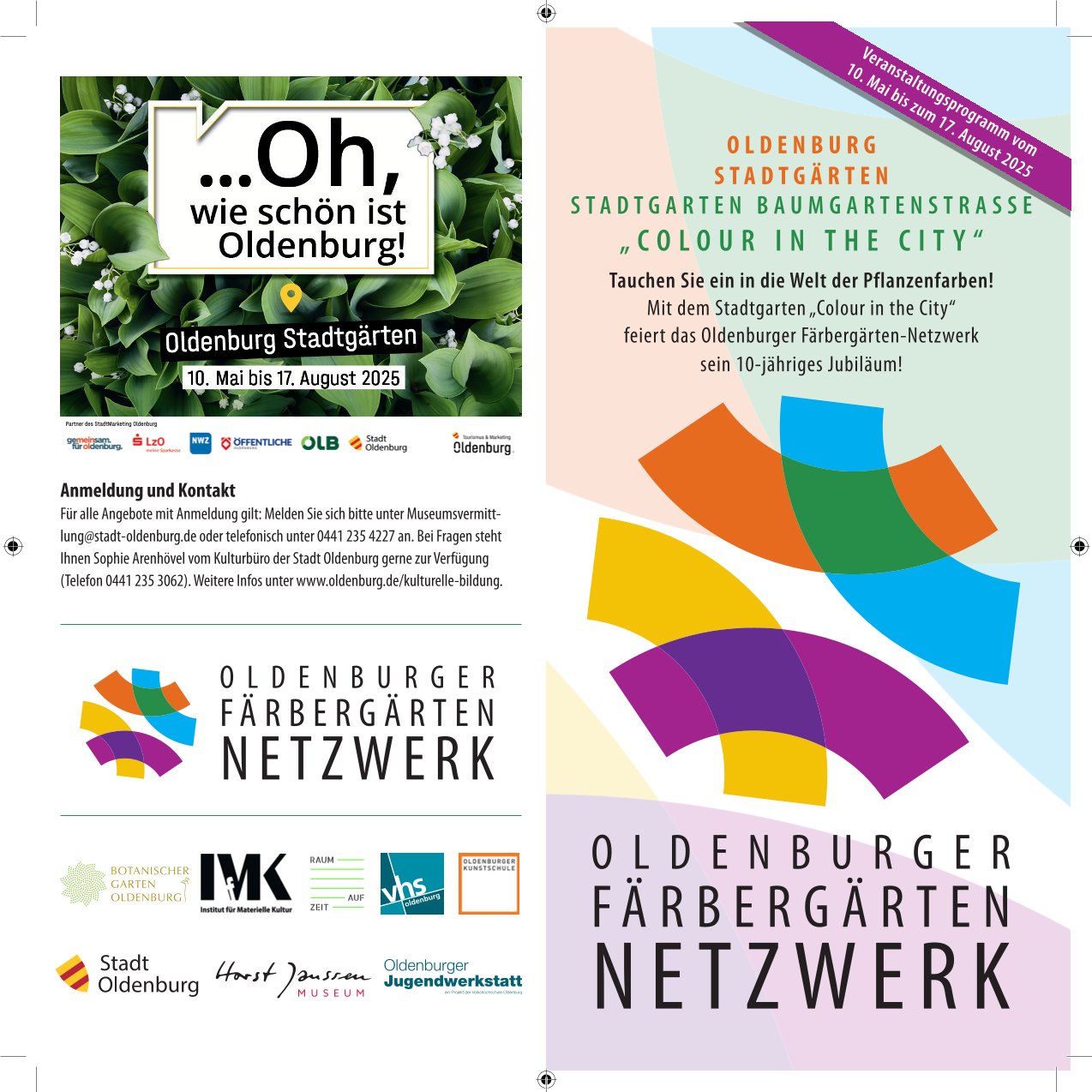 Flyer Färbergarten Seite 1 - Oldenburger Färbergarten Netzwerk