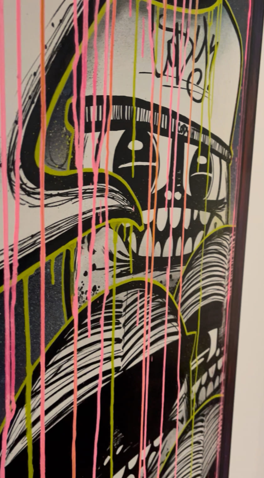 Fratze aus Ausstellung CODY SENDET EIN LEBENSZEICHEN