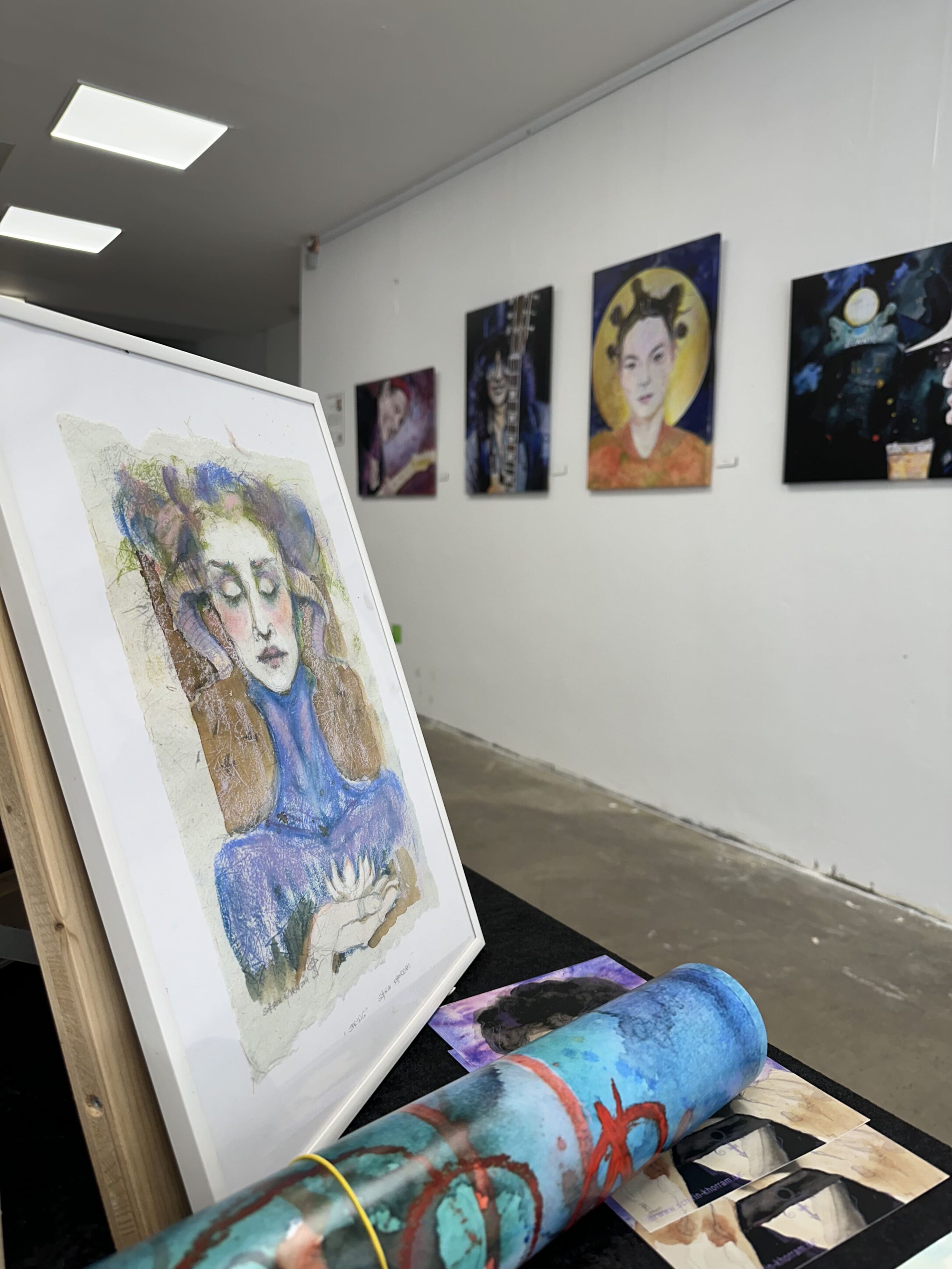 Ausstellungsansicht Schirin Khorram "Music and Art are breathing the same Air"