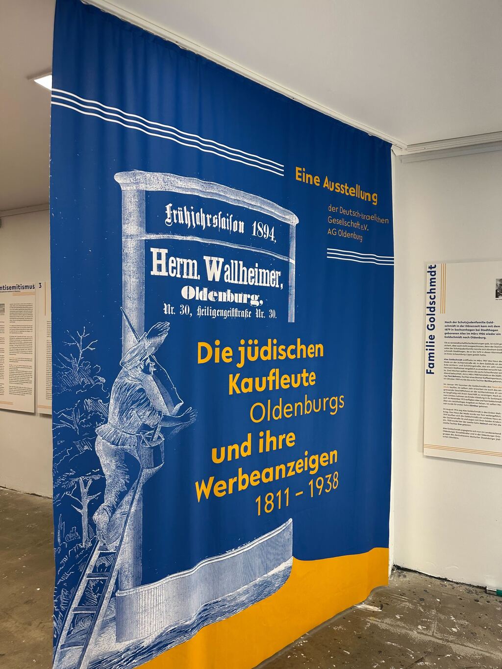 Banner - Ausstellung in der Deutsch-Israelischen Gesellschaft e.V. 