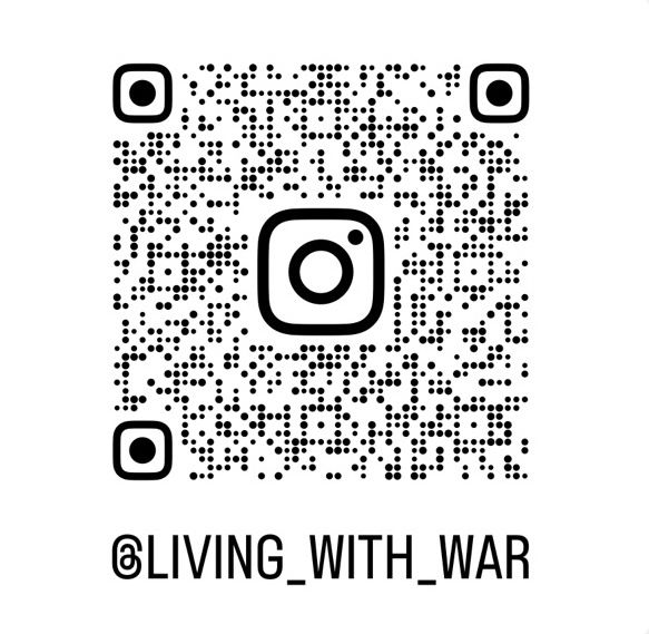 Insta QRL zur Ausstellung Living With War