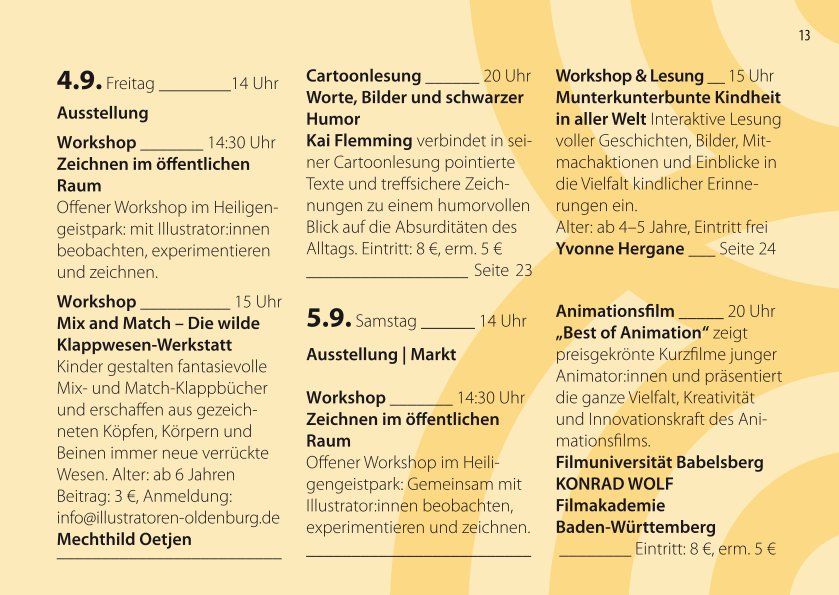 Programm 4.-5.9.26 8. Festival Illustration