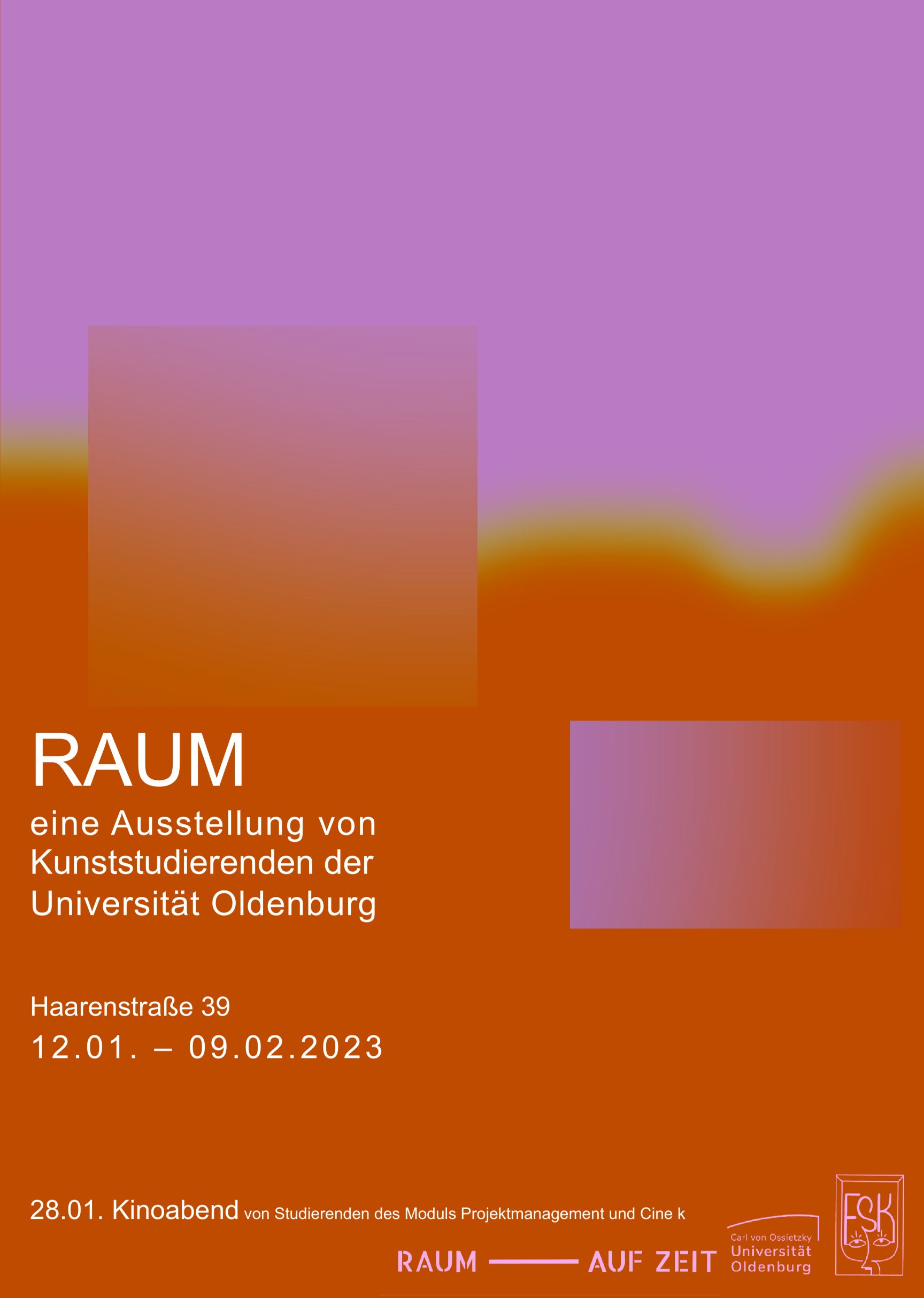 Plakat Ausstellung RAUM Universität Oldenburg