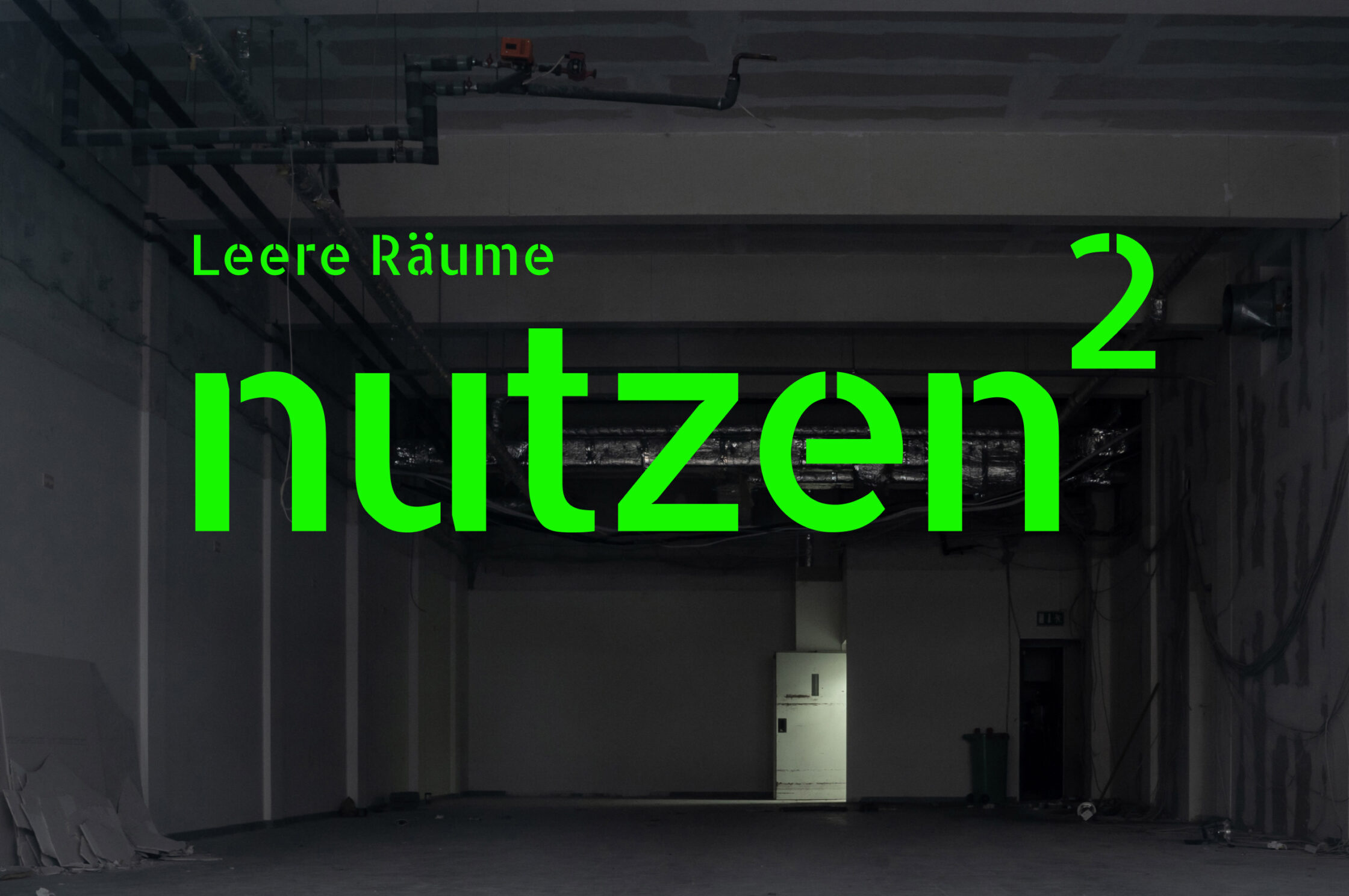 Header mit Text "Leere Räume - nutzen 2"