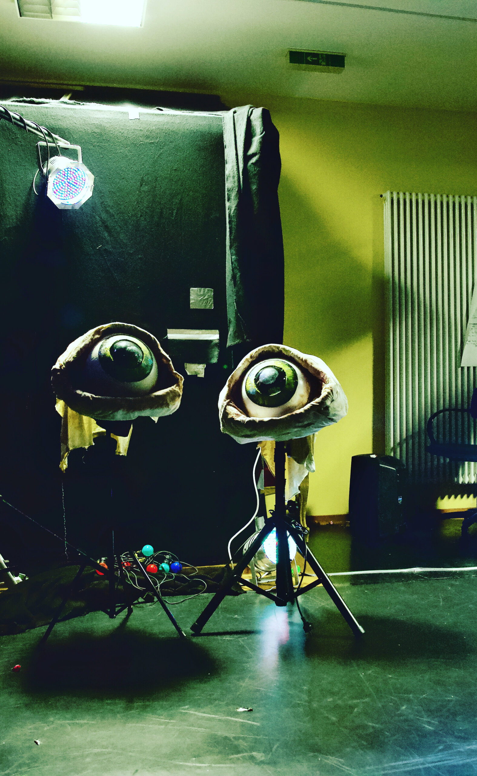 Ausstellungsansicht Installation "Augen" DIE LOGE - Ausschnitt